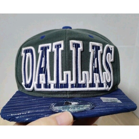 PitBull Dallas Spellout Mens Snapback Hat Blue One Size Fits Most - Picture 2 of 8